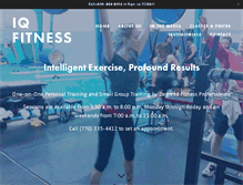 Tablet Screenshot of iqfitness.net